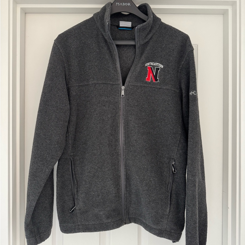 Columbia Charcoal Full-Zip Fleece Jacket